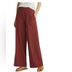 Wit & Wisdom Burnt Sienna Pull on Style Wide Leg Cotton blend pants
